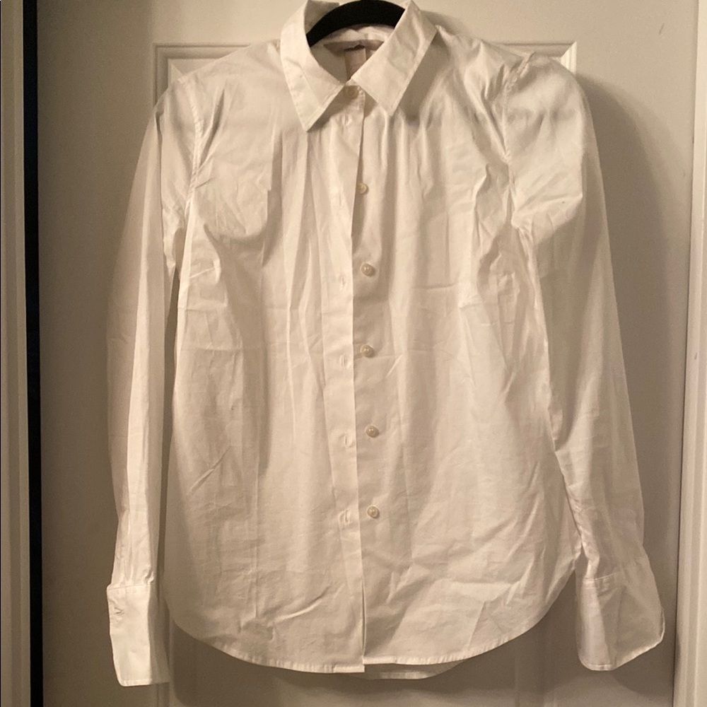 Classic White Woman’s Button Down Shirt